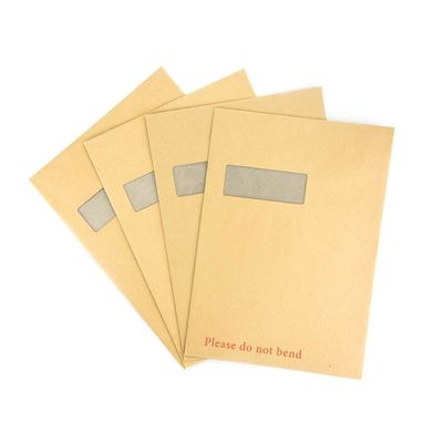 Beschermende verpakking Gepersonaliseerde zak envelop met Kraft Ace papier en grijs karton achterkant