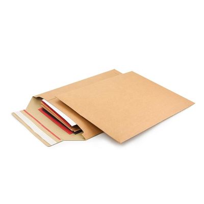 Gemakkelijke en duurzame bezorgpakketten Recycled Kraft Expandable Rigid Mailer for Books
