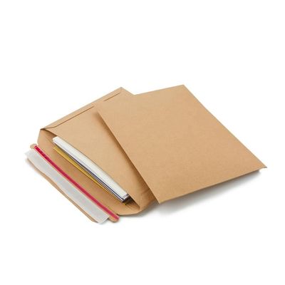 Gemakkelijke en duurzame bezorgpakketten Recycled Kraft Expandable Rigid Mailer for Books