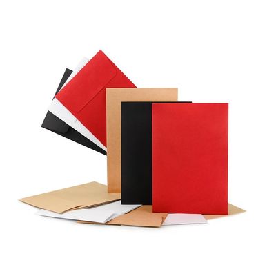 Aanpasbare grootte Bruine Kraft Pocket Style Enveloppe zonder Gusset voor belangrijke documenten