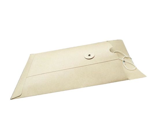 Aanpasbare grootte Bruine Kraft Pocket Style Enveloppe zonder Gusset voor belangrijke documenten