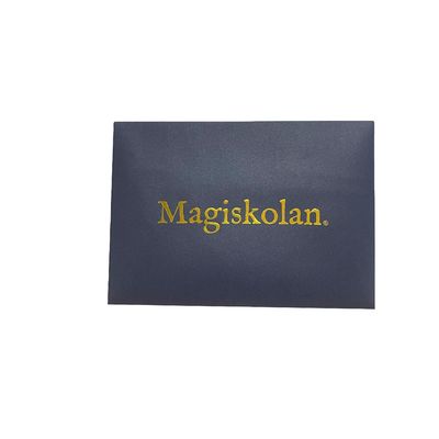Geschenk envelop Folie Stempel Logo A4 Uitnodiging Blauwe Parelpapier Envelop