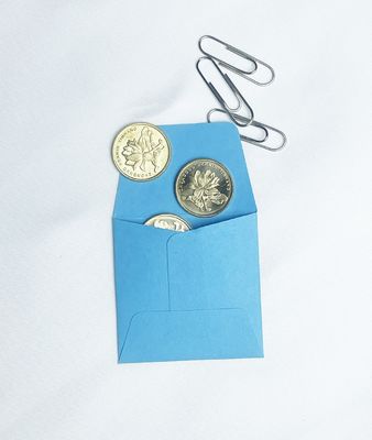 Kleine vierkant munt enveloppen Kleurpapier geld enveloppen voor munt en zaad 2 x 2 inch
